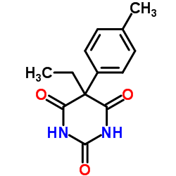 5-乙基-5-(对甲苯基)巴比妥酸结构式