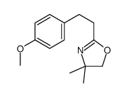 2-[2-(4-methoxyphenyl)ethyl]-4,4-dimethyl-5H-1,3-oxazole结构式