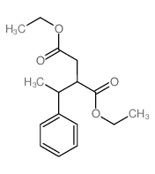diethyl 2-(1-phenylethyl)butanedioate Structure