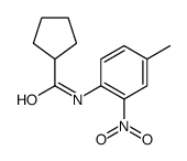 Cyclopentanecarboxamide, N-(4-methyl-2-nitrophenyl)- (9CI) Structure