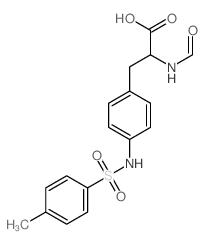 2-formamido-3-[4-[(4-methylphenyl)sulfonylamino]phenyl]propanoic acid结构式