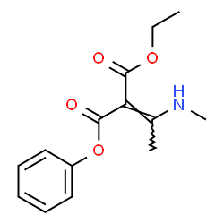 [1-(Methylamino)ethylidene]malonic acid 1-ethyl 3-phenyl ester结构式