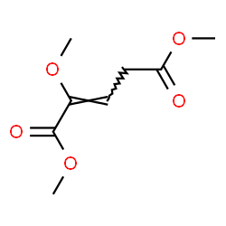 2-Methoxy-2-pentenedioic acid dimethyl ester结构式