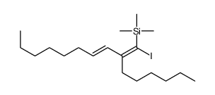(2-hexyl-1-iododeca-1,3-dienyl)-trimethylsilane结构式