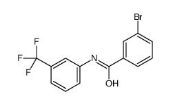 3-bromo-N-[3-(trifluoromethyl)phenyl]benzamide结构式