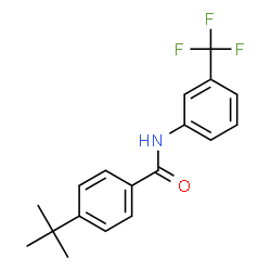 4-tert-butyl-N-[3-(trifluoromethyl)phenyl]benzamide结构式