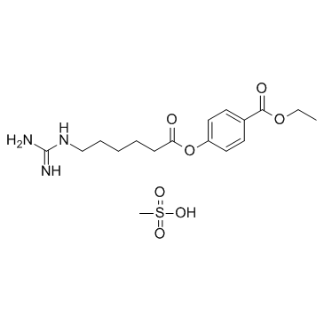 甲磺酸加贝酯结构式