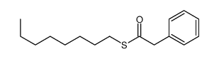 S-octyl 2-phenylethanethioate结构式
