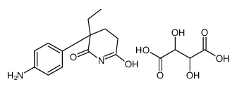 S-(-)-氨基谷氨酰胺D-酒石酸盐结构式