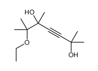 6-ethoxy-2,5,6-trimethylhept-3-yne-2,5-diol Structure