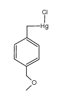 p-methoxymethylbenzylmercury chloride Structure