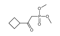 1-cyclobutyl-2-dimethoxyphosphorylethanone结构式