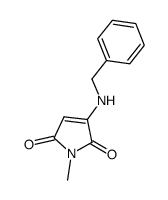 1H-Pyrrole-2,5-dione, 1-methyl-3-[(phenylmethyl)amino]- (9CI)结构式
