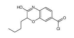 2-butyl-3-oxo-4H-1,4-benzoxazine-7-carbonyl chloride结构式