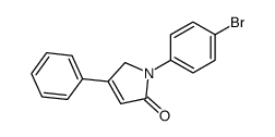 1-(4-bromophenyl)-3-phenyl-2H-pyrrol-5-one Structure