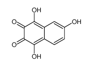 1,4,6-trihydroxynaphthalene-2,3-dione Structure