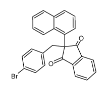 2-(1-Naphthyl)-2-(p-brom-benzyl)-1,3-indandion结构式