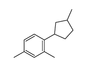 2,4-dimethyl-1-(3-methylcyclopentyl)benzene Structure