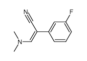 3-(dimethylamino)-2-(3-fluorophenyl)acrylonitrile Structure