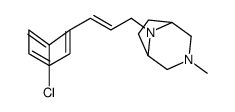 3-[3-(p-Chlorophenyl)allyl]-8-methyl-3,8-diazabicyclo[3.2.1]octane结构式