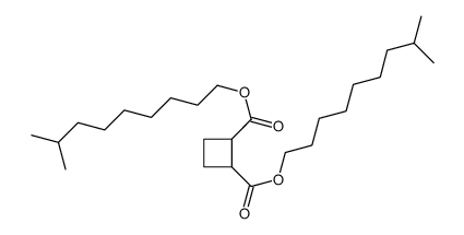 Cyclobutane-1,2-dicarboxylic acid di(8-methylnonyl) ester Structure