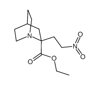 ETHYL 2-(2-NITROETHYL)-1-AZABICYCLO[2.2.1]HEPTANE-2-CARBOXYLATE结构式