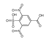3,5-dinitro-4-sulfobenzoic acid Structure