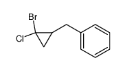 ((2-bromo-2-chlorocyclopropyl)methyl)benzene Structure