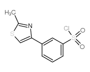 3-(2-甲基-1,3-噻唑-4-基)苯磺酰氯结构式