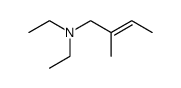 N,N-Diethyl-(2-methylbut-2-en-1-yl)-amin结构式