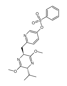 (2R,5S)-2,5-dihydro-3,6-dimethoxy-2-isopropyl-5-[(5-benzenesulfonyloxypyridin-2-yl)methyl]pyrazine Structure
