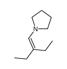 1-(2-Ethyl-1-butenyl)pyrrolidine结构式