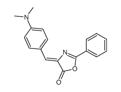 (Z/E)-4-[4-(dimethylamino)benzylidene]-2-phenyl-1,3-oxazol-5(4H)-one结构式