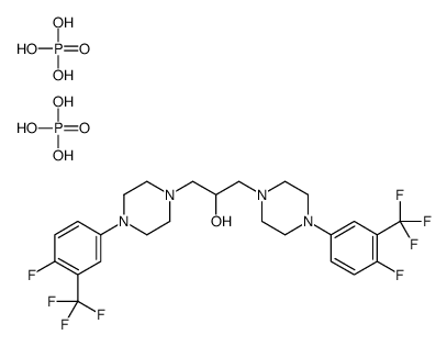 1,3-bis[4-[4-fluoro-3-(trifluoromethyl)phenyl]piperazin-1-yl]propan-2-ol,phosphoric acid Structure