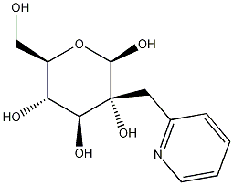 2-吡啶基甲基 BETA-D-吡喃葡萄糖苷结构式