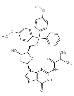 5'-O-(4,4'-二甲氧基三苯基)-N2-异丁酰基-2'-脱氧鸟甙图片