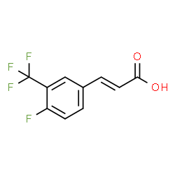 4-Fluoro-3-(trifluoromethyl)cinnamic acid Structure