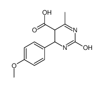 1,2,5,6-四氢-6-(4-甲氧基苯基)-4-甲基-2-氧代-5-嘧啶羧酸结构式