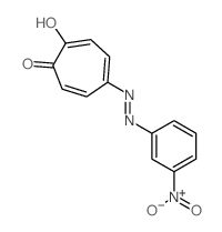 4-[(3-nitrophenyl)hydrazinylidene]cyclohepta-2,5-diene-1,7-dione结构式