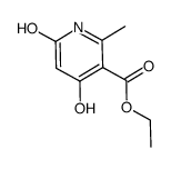 4,6-dihydroxy-2-methyl nicotinic acid ethyl ester Structure