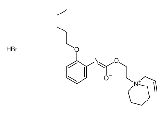 Piperidinium, 1-allyl-1-(2-hydroxyethyl)-, bromide, o-(pentyloxy)carba nilate Structure
