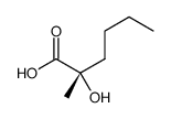 (2S)-2-hydroxy-2-methylhexanoic acid结构式
