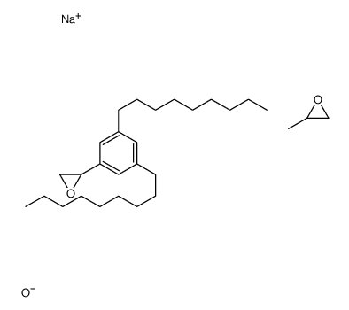 sodium,2-[3,5-di(nonyl)phenyl]oxirane,hydrogen sulfate,2-methyloxirane Structure