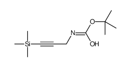 tert-butyl N-(3-trimethylsilylprop-2-ynyl)carbamate Structure
