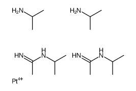 platinum(4+),propan-2-amine,N'-propan-2-ylethanimidamide结构式