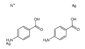 4-aminobenzoic acid,dihydroxy(oxo)azanium,silver,hydrate Structure