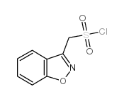 1,2-苯异噁唑-3-甲烷磺酰氯结构式
