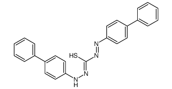 Diazenecarbothioic acid, (1,1'-biphenyl)-4-yl-, 2-(1,1'-biphenyl)-4-ylhydrazide structure
