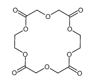 1,4,7,10,13,16-hexaoxacyclooctadecane-2,6,11,15-tetrone结构式