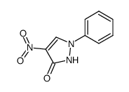 4-nitro-1-phenyl-1,2-dihydro-pyrazol-3-one Structure
